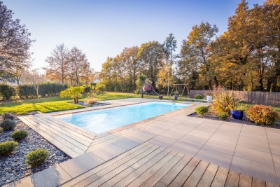 Créations et Paysage assure l'aménagement complet de jardin avec piscine