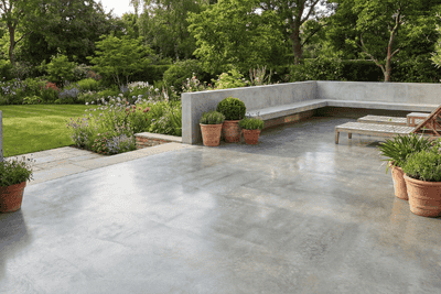 La pose de béton lissé requiert un professionnel à la matière