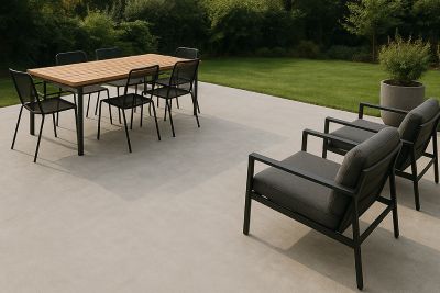 Plusieurs types de béton existent pour la création d'une terrasse