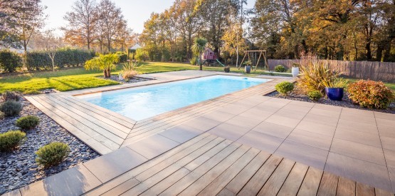 Réaménagement complet de jardin avec piscine à Assesse